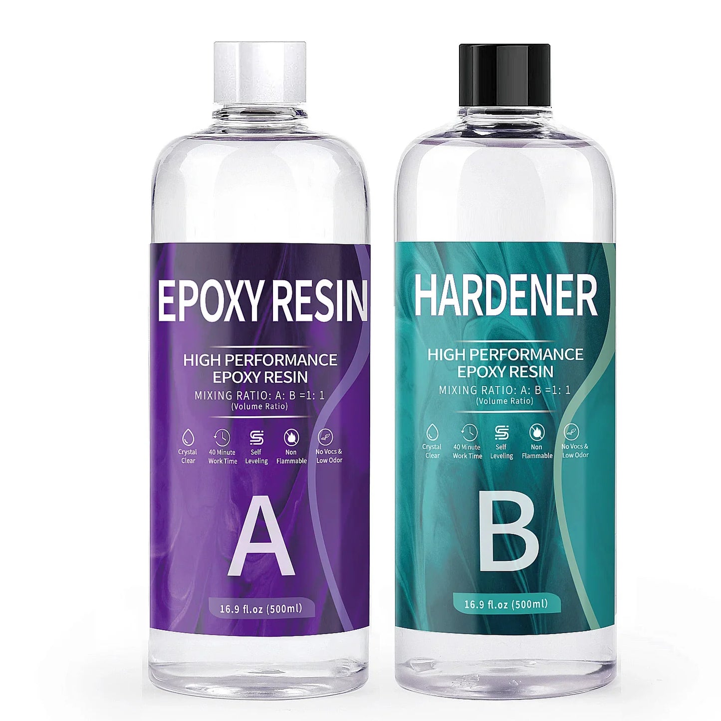 1:1 AB Resin Epoxy Glue – High Adhesive Crystal Hardener for DIY Resin Jewelry Making, 100-1000g