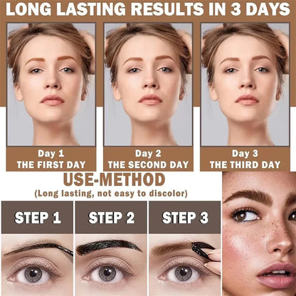 Long-Lasting 3-Day Tattoo Eyebrow Gel Cream – Easy Peel-Off, Smudge-Proof, Sweat-Resistant Waterproof Cosmetic