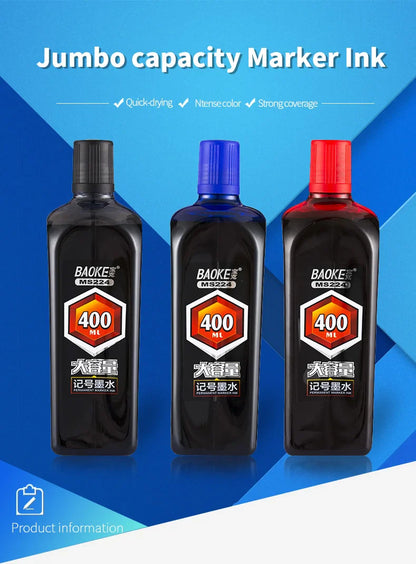 BAOKE MS223 Permanent Marker Ink – 200ml High-Capacity Refill Ink Bottle
