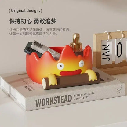 Casifa Resin Fireperson Tray – Creative Anime Key Holder & Decor for Indoor/Outdoor, Christmas & Halloween Gift