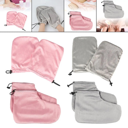 Paraffin Wax Mitts for Hands & Feet – Warmth Covers for Nail Art & Spa Treatments