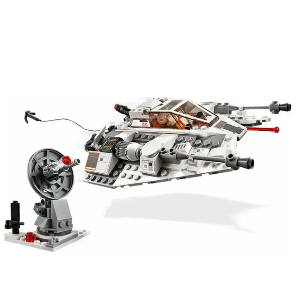 MOC 75259 Snowspeeders Building Blocks — 333PCS Starfighter Snowfield Aircraft Model Toy, Perfect Birthday & Christmas Gift