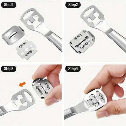 10/50PCS Callus Shaver Replacement Blades | Corn Plane Blades for Foot Care & Pedicure Tools