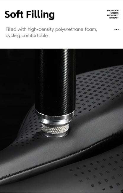 WEST BIKING Bicycle Saddle — Comfortable Hollow PU Leather Bike Seat | Wear-Resistant Road Cycling Cushion