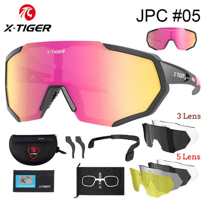 X-TIGER Polarized Cycling Glasses — Photochromic MTB & Road Bike Sunglasses for Sports
