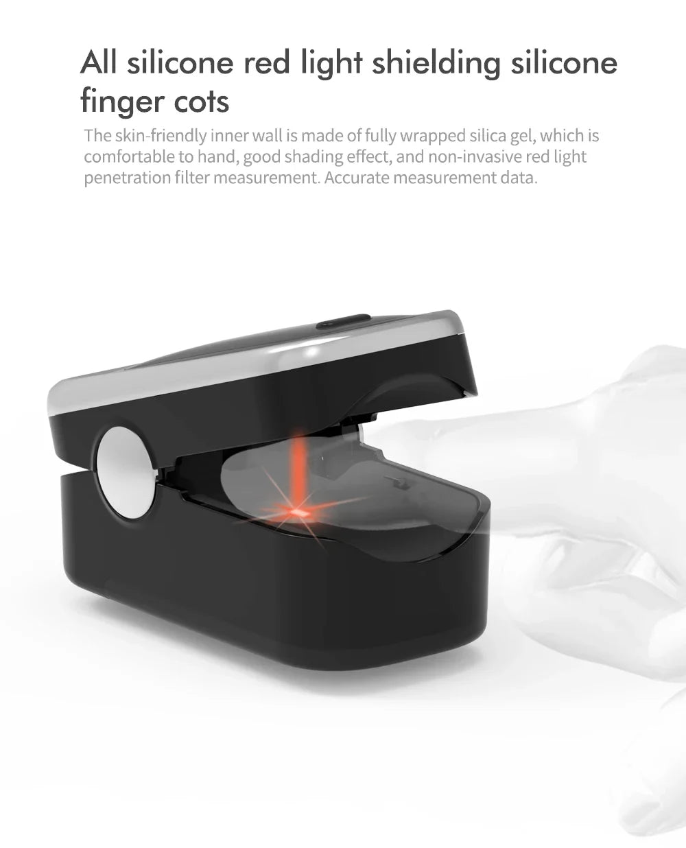 KIUZOU Finger Pulse Oximeter – SPO2, PR, PI, RR Blood Oxygen Saturation & Heart Rate Monitor, OLED Display