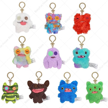 Original Fuggler Ugly Teeth Plush Keychain – Wide-Eyed Monster, Alien & Rabbit Peluche Pendant Toy