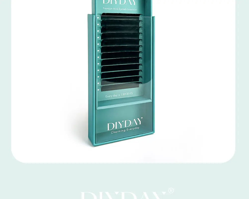 DIYDAY Flat Individual Lash Extensions – 0.15/0.20 Split Tips, Softer Ellipse Classic False Eyelashes Supplies