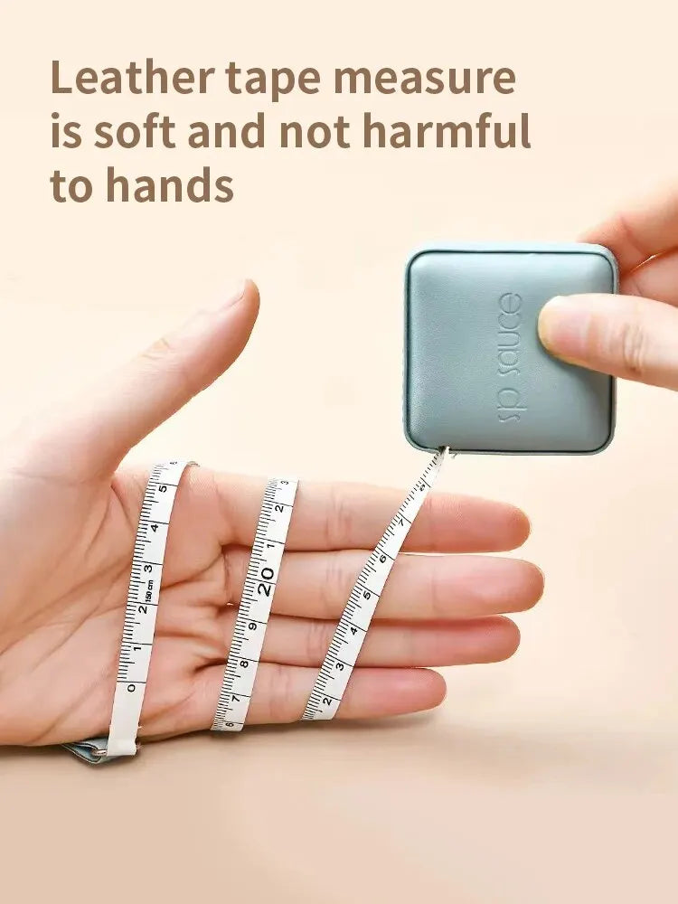 Soft Square Retractable Tape Measure with Push Button – Soft Body Measuring Sewing Tape Inch Ruler Tool