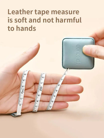 Soft Square Retractable Tape Measure with Push Button – Soft Body Measuring Sewing Tape Inch Ruler Tool