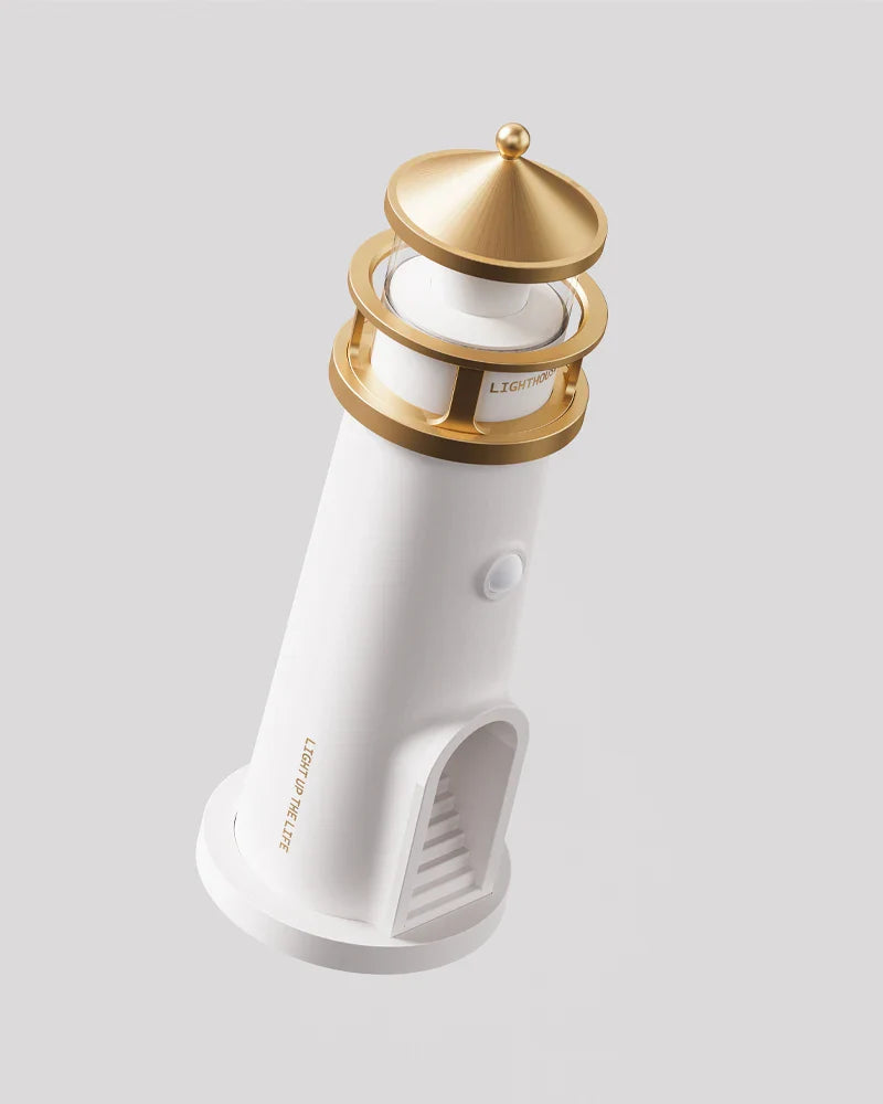 Moon Lamp Projection Night Light – Lighthouse Design with Bluetooth Music, Remote Control & Motion Sensor, Ambient Light for Xmas & Birthday Gift