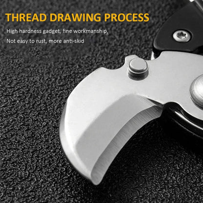 Multifunctional Hexagon Keychain Tool – Mini EDC Screwdriver, Folding Coin Knife & Pocket Gear for Outdoor Use