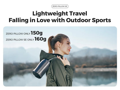 FLEXTAIL ZERO PILLOW SE - Inflatable Camping Pillow, Ergonomic Travel & Home Pillow, Lightweight & Washable