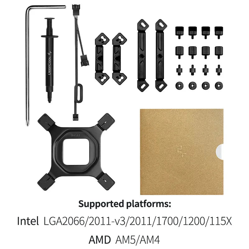 DeepCool AK620 CPU Cooler - Digital Display, 6 Heat Pipes, Twin Towers Radiator for LGA 2066, 2011, 1700, 1200, 115X, AM5 & AM4