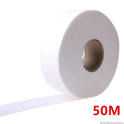 High-Quality Nonwoven Wax Strips Roll – 50m/100m Hair Removal Wax Paper for Body Epilator