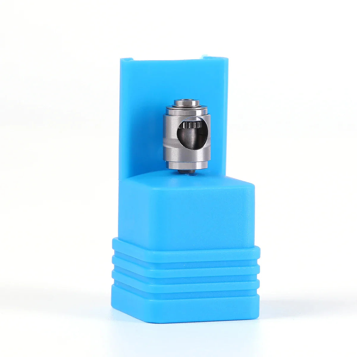 AZDENT Dental Low Speed Handpiece 1:1 Contra Angle – Push Button for ø2.35mm CA Burs, 2/4 Holes, Air Motor