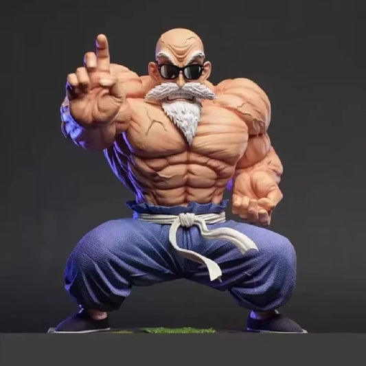 Dragon Ball Master Roshi Action Figure – Muscle Form PVC Anime Collectible Model Toy Gift