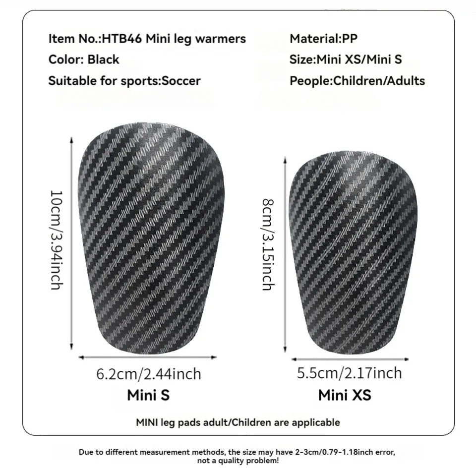 Loogdeel Mini Soccer Shin Guards - Extra Small Football Shin Guards for Kids & Adults, Protective Equipment