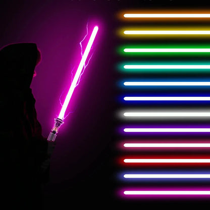 Luke RGB Metal Lightsaber – Laser Sword Kpop Lightstick Flashing Toy Rave Weapon Collectible