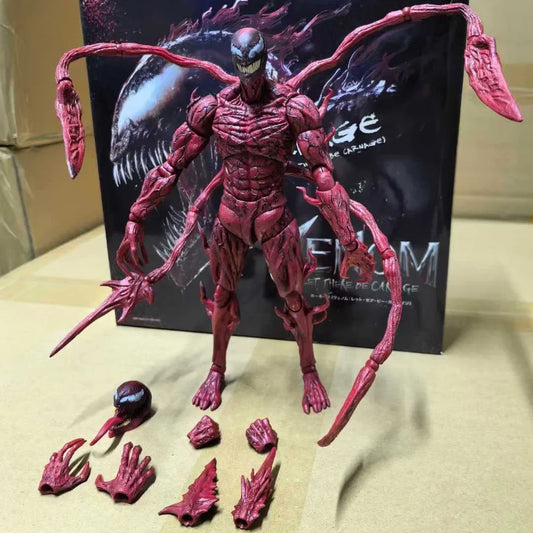 SHF Venom & Carnage Action Figures — Collectible Statue Dolls, Toy Models for Kids & Christmas Gifts