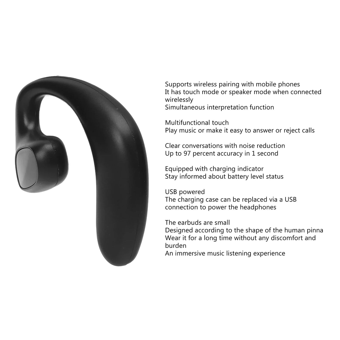 M8 Smart Translator Earbuds – Wireless Bluetooth Two-Way Device with 144 Languages & High Accuracy