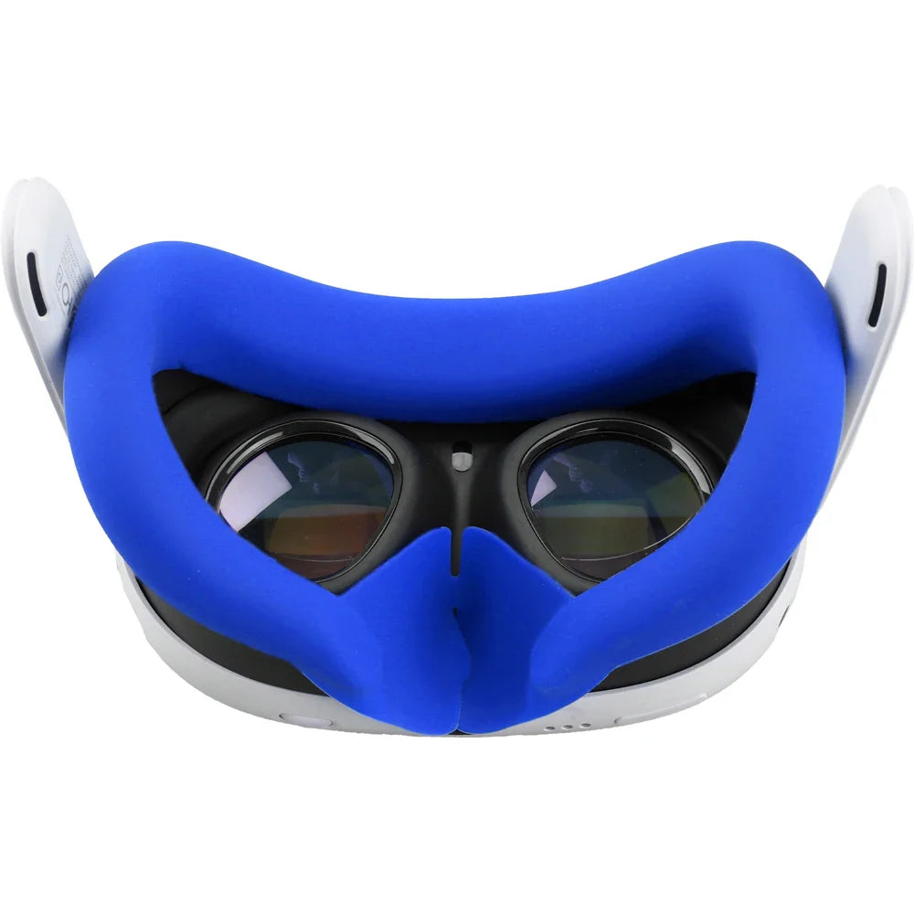 Silicone VR Face Mask for Meta Quest 3 — Sweatproof, Lightproof Facial Interface Cushion, VR Accessories