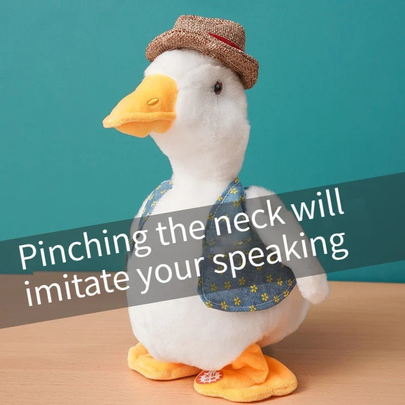 Talking Repeat Duck Plush Toy for Kids – Musical Educational Stuffed Animal Gift for Children