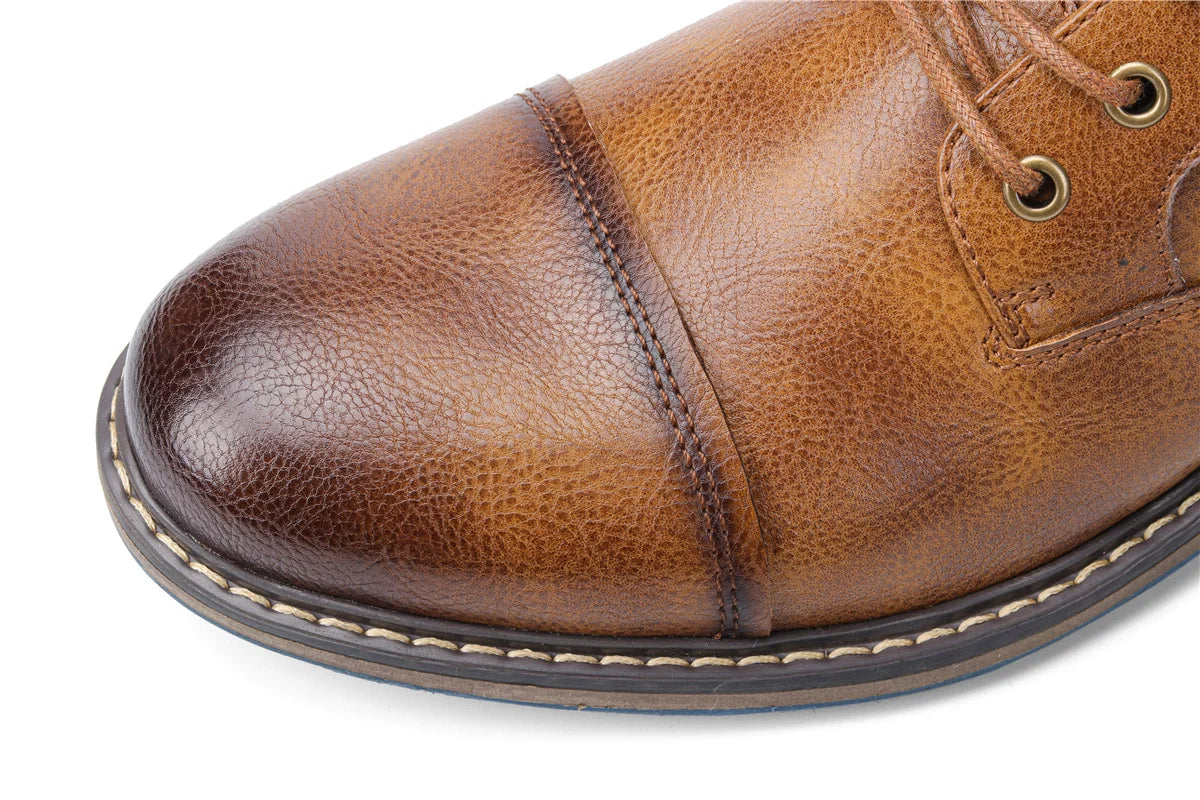 2023 Retro Men’s Leather Boots – Comfortable Spring Fashion Boots, Size 7-13