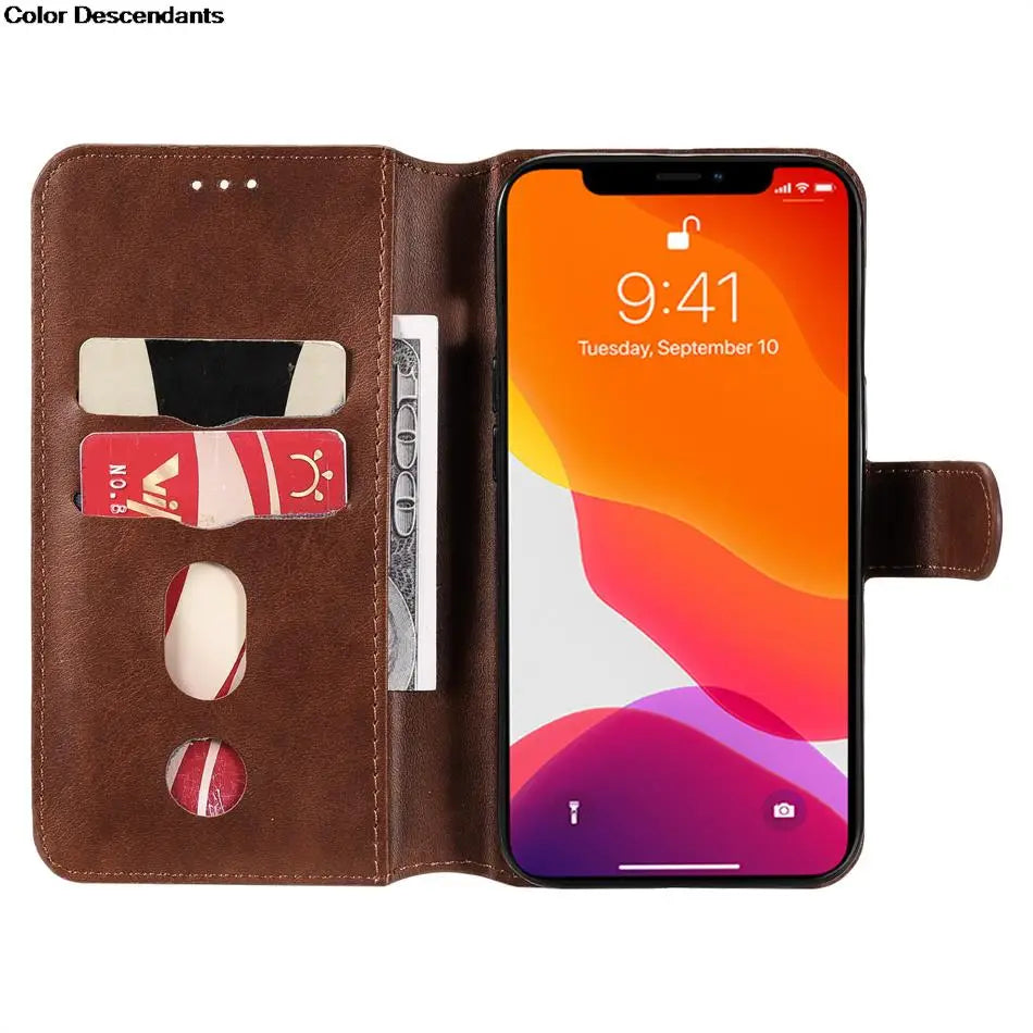 Samsung Galaxy S26–S22–S21–S20 FE–A57–A52–A37–A32–A22–A13–A12 Case - Single Color Flip Protective Phone Cover