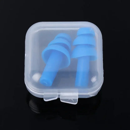 Reusable Waterproof Silicone Earplugs – Noise Reduction for Sleeping, Swimming, Surfing & Snorkeling with Storage Box