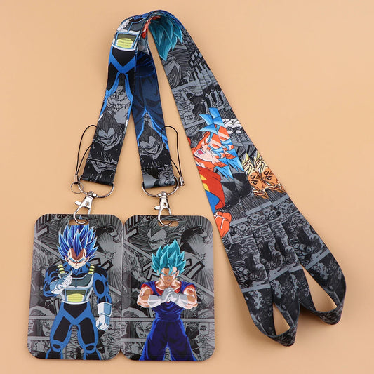 Anime Character Strap Lanyard – Keychain, ID Card Badge Holder, DIY Keyring Accessories for Cosplay Gifts