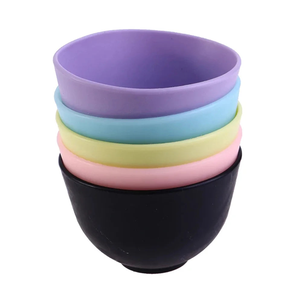 2PCS Non-Toxic Silicone Mask Mud & Essential Oil Bowls – Durable, Portable Face Skin Care Tools for Makeup & Clean Use