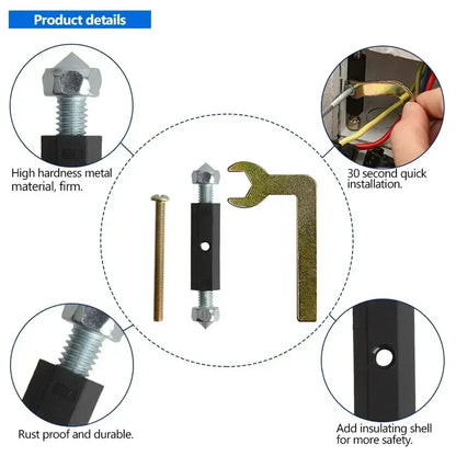 Wall Switch Socket Cassette Repair Tool | Adjustable Screws Support Rod with Wrench for 86/118 Type Electrical Accessories