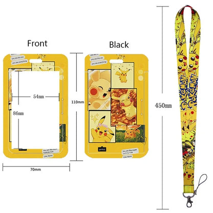 Pikachu Neck Strap Lanyard for Keys – ID Badge Holder, Keychain, Key Rings, Fashion Accessory Gift