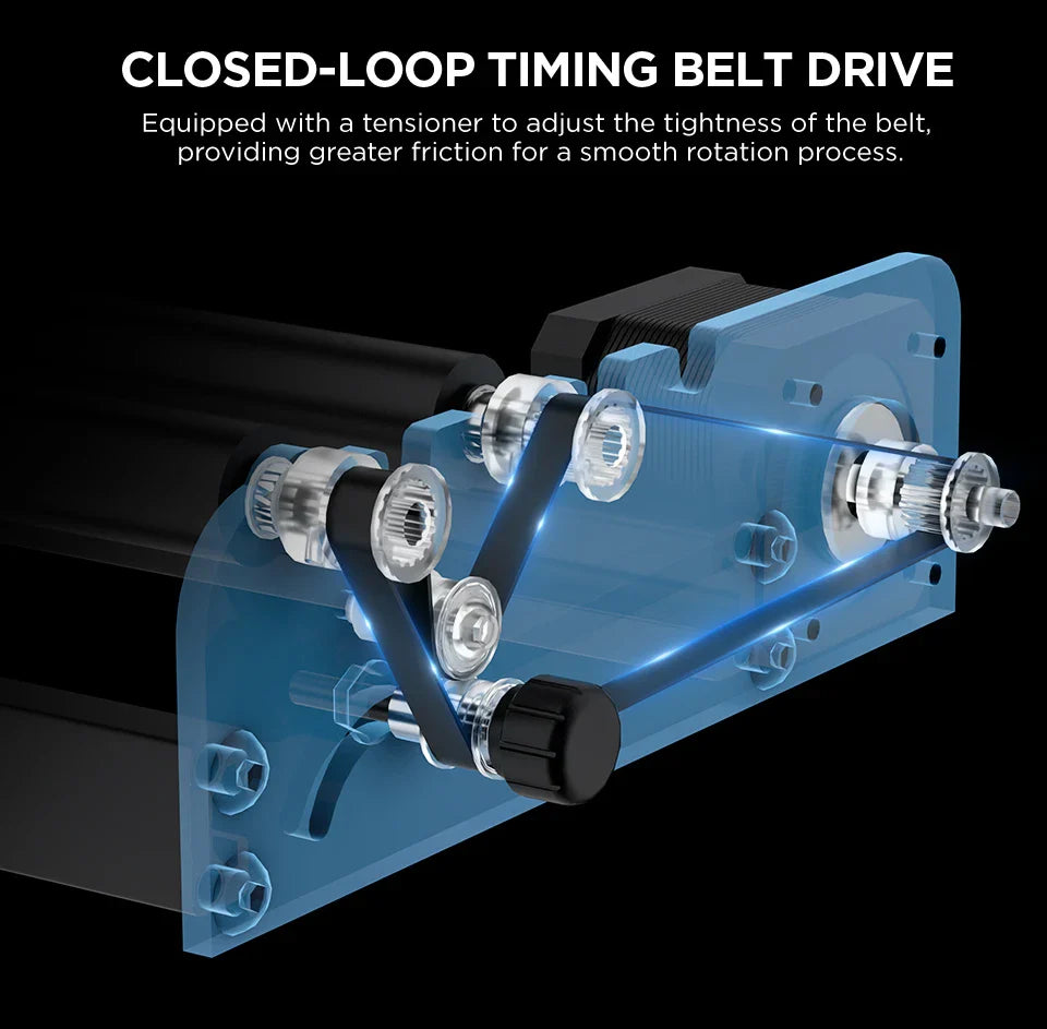 ACMER M2 Laser Rotary Roller – 360° Y-Axis Rotary for Laser Engraving & Cutting Cylindrical Objects