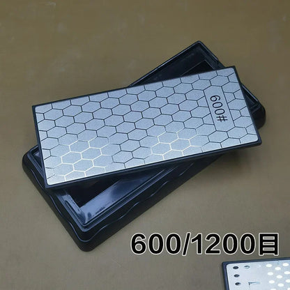 DMD Kitchen Diamond Knife Sharpener – Chef Whetstone 400/600/1000/1200 Grit for Knives & Scissors H3 System