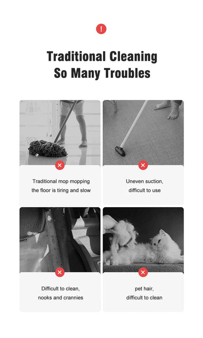 Handheld Rechargeable Vacuum Cleaner – Portable Wireless Dual-Purpose Car & Home Dust Catcher 10000PA