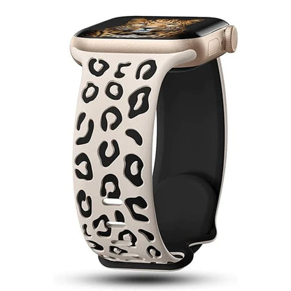 Engraved Silicone Strap for Apple Watch — 40mm-49mm Band Compatible with Series 4-10, SE & Ultra 2