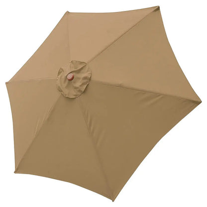 Umbrella Replacement Canopy 6/8 Ribs – Waterproof Patio Parasol Cover for 7.5/9/10ft Outdoor Beach & Garden (No Stand)
