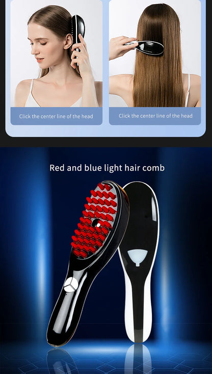 Electric Spray Massage Comb – LED Vibration Hair Growth Massager with Anti-Hair Loss Scalp Atomizer
