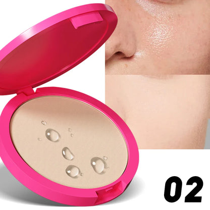 Natural Matte Pressed Powder — Oil Control Brightening Face Foundation & Concealer