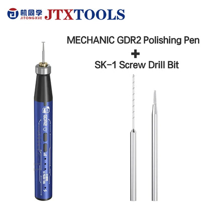 JTX SK-1 Alloy Screw Extractor Drill Bit Set – Precision Repair Tool Kit for Mobile Phone PCB & Motherboard Screw Removal Professional Accessories