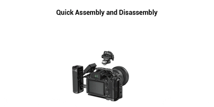 SmallRig DSLR Camera Clamp – Swivel & Tilt Adjustable Monitor Mount with Screws for Monitor, Flash Light & DIY Attachment (2903B)