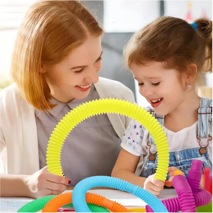 Colorful Telescopic Pop Tubes Fidget Toy Set (10–30PCS) – Sensory Stress Relief Toys for Adults & Kids