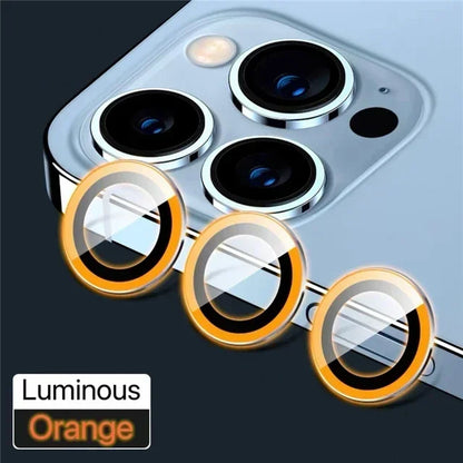 3PCS Metal Camera Lens Protectors – Glass Back Lens Protection Film for iPhone 15/15 Plus, 14/14 Pro Max, 13/13 Mini, 12/11