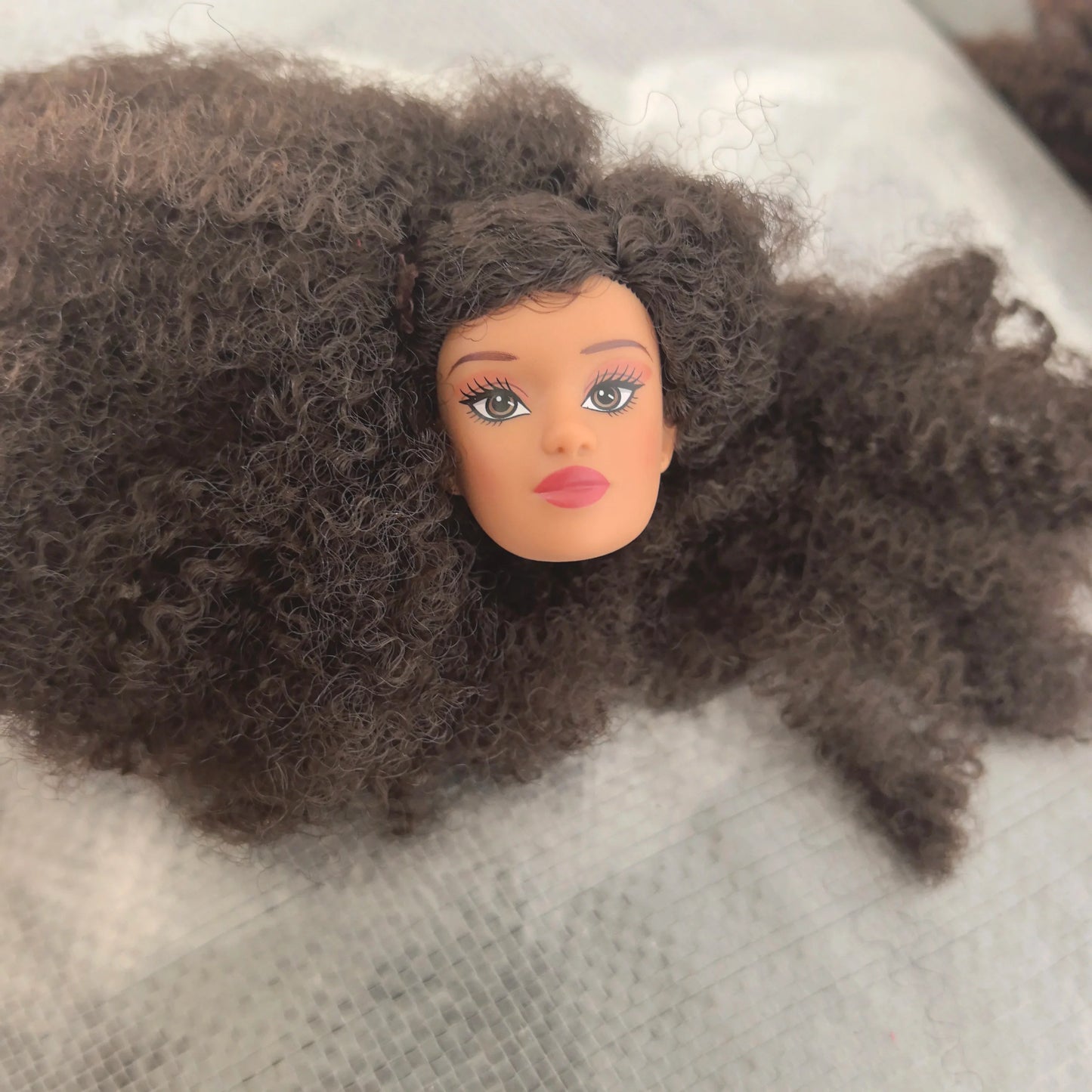 Original 1/6 Doll Supermodel FR Heads — DIY Curly Black Hair Doll Accessories, Limited Edition Collectible Gift