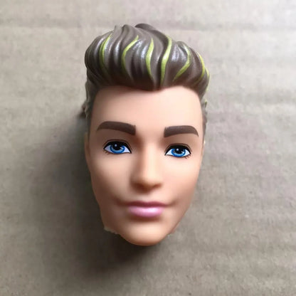 1/6 Male Doll Heads – DIY Ken Doll Parts for Beige Skin Dolls Accessories