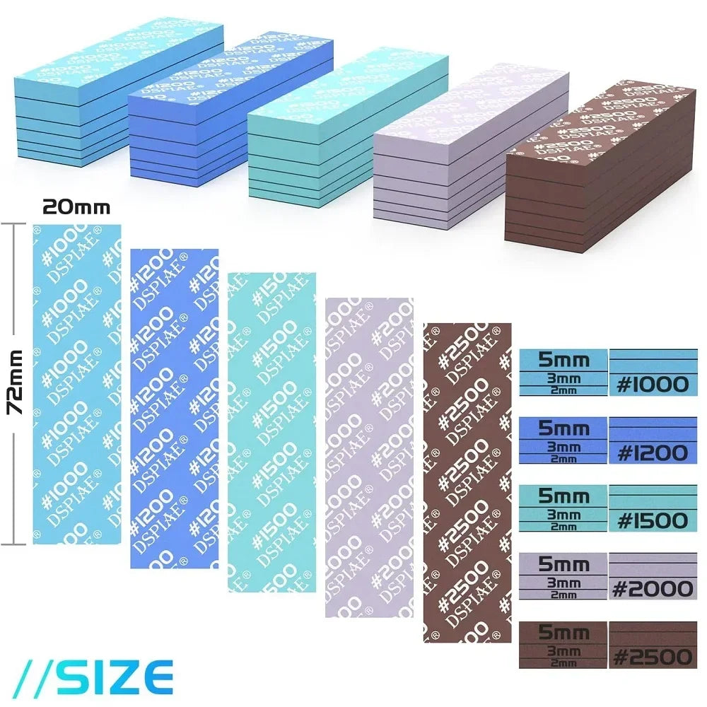 30PCS DSPIAE Sanding Sponge Set – Arc Grinding & Polishing Tool for GK Military & Gundam Model Making