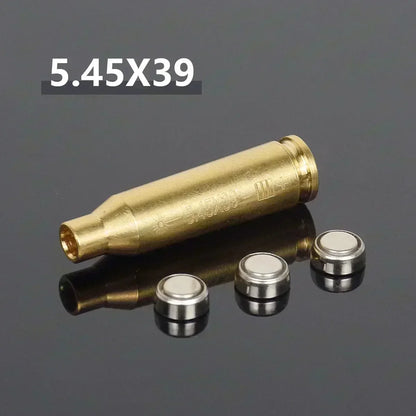 Multi-Caliber Laser Bore Sighter — 12GA, 20GA, 5.45x39, 7.62x39, 9x19mm, .223, .308, .338 Training Cartridge