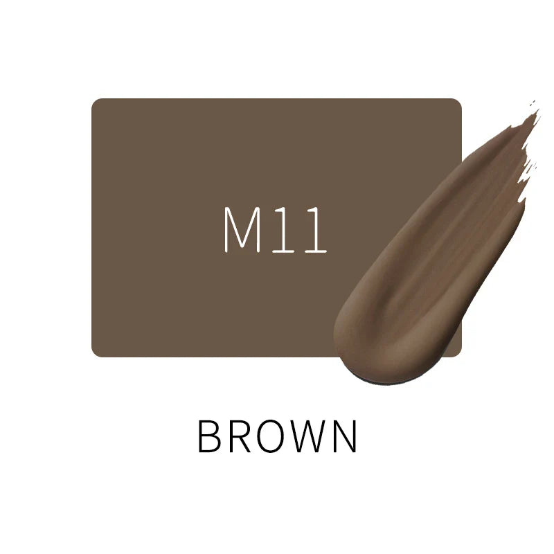 AIMOOSI 18-Color Eyebrow Micropigmentation Pigment — Semi-Permanent Organic Tattoo Ink for Eyeliner & Makeup Supplies